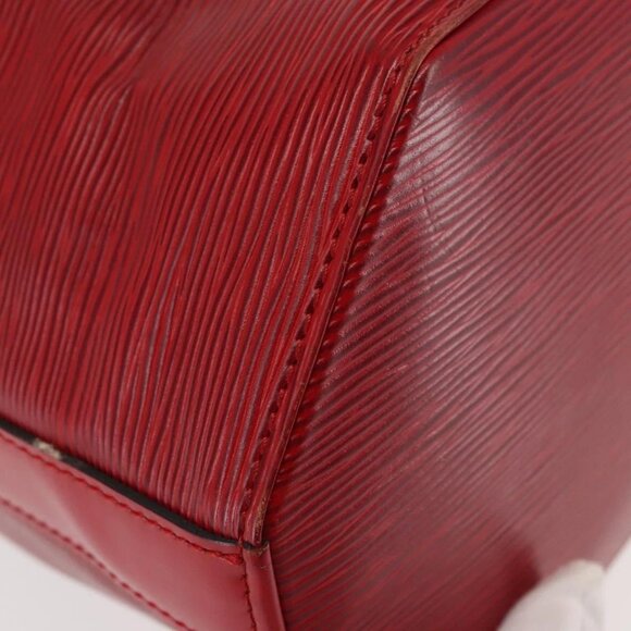 LOUIS VUITTON Epi Sac Depaule GM Shoulder Bag Red M80197 LV Auth 144021 - Picture 4 of 16